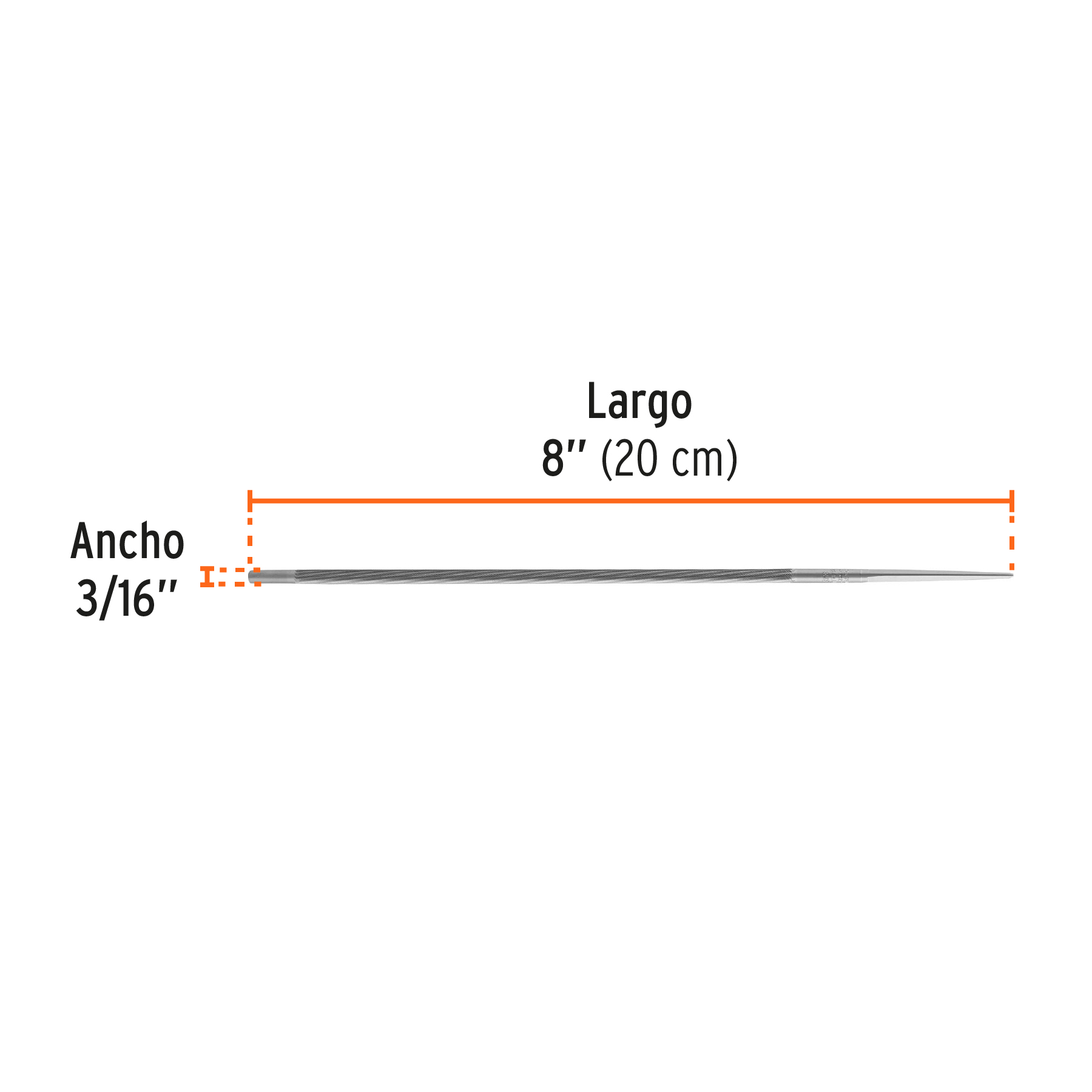 Lima profesional para motosierra, 3/16", TRUPER EXPERT TRUPER