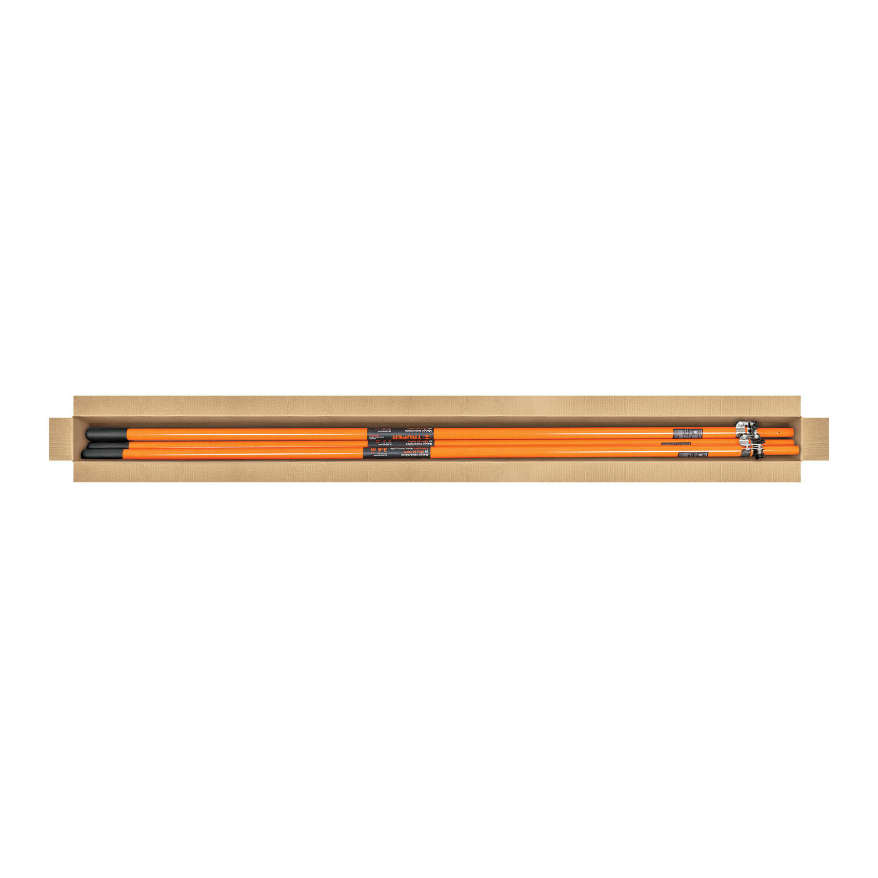 Mango telescópico de fibra vidrio de 1.9 a 3.6 m, TRUPER TRUPER