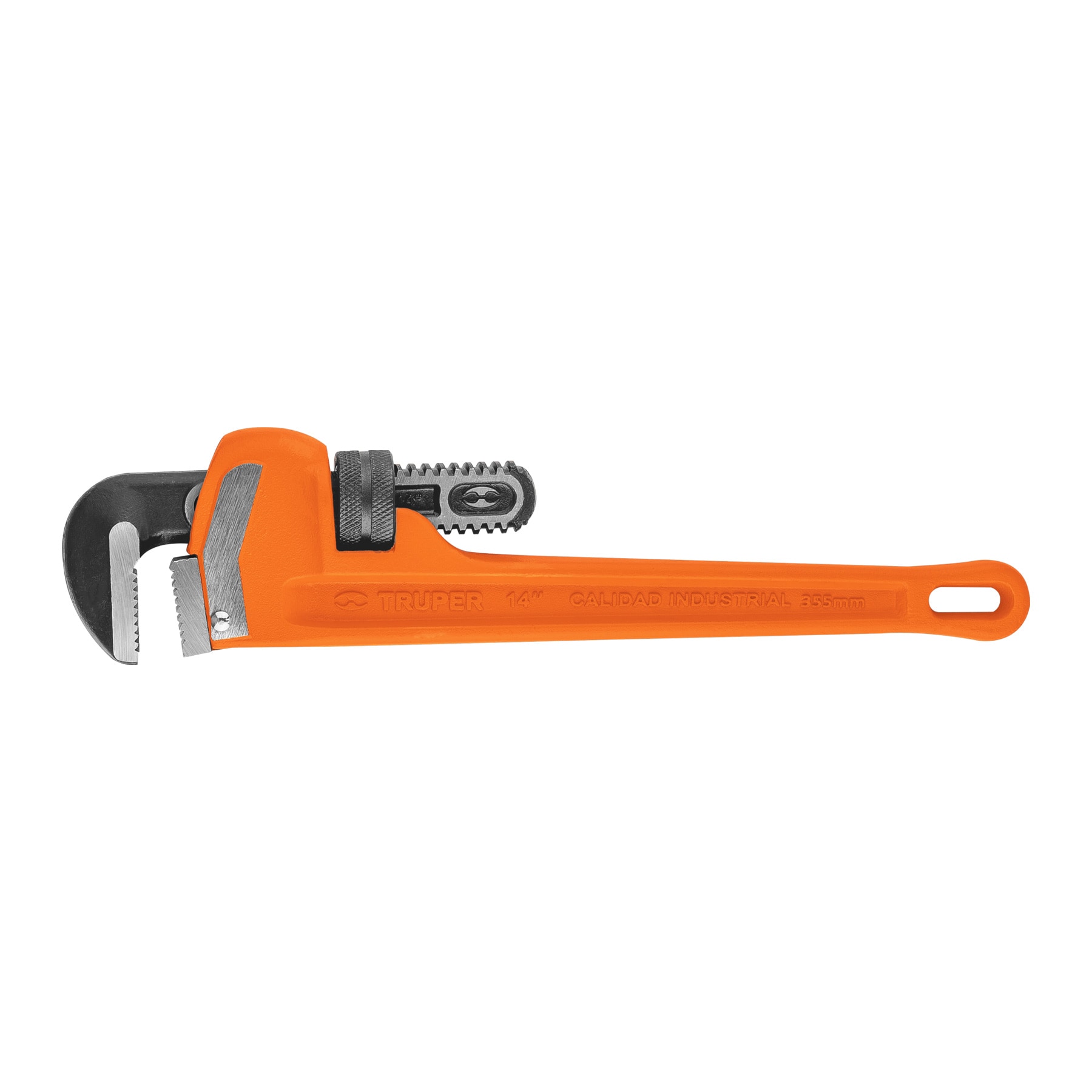 Llave stilson 14" cuerpo robusto de hierro dúctil, TRUPER TRUPER