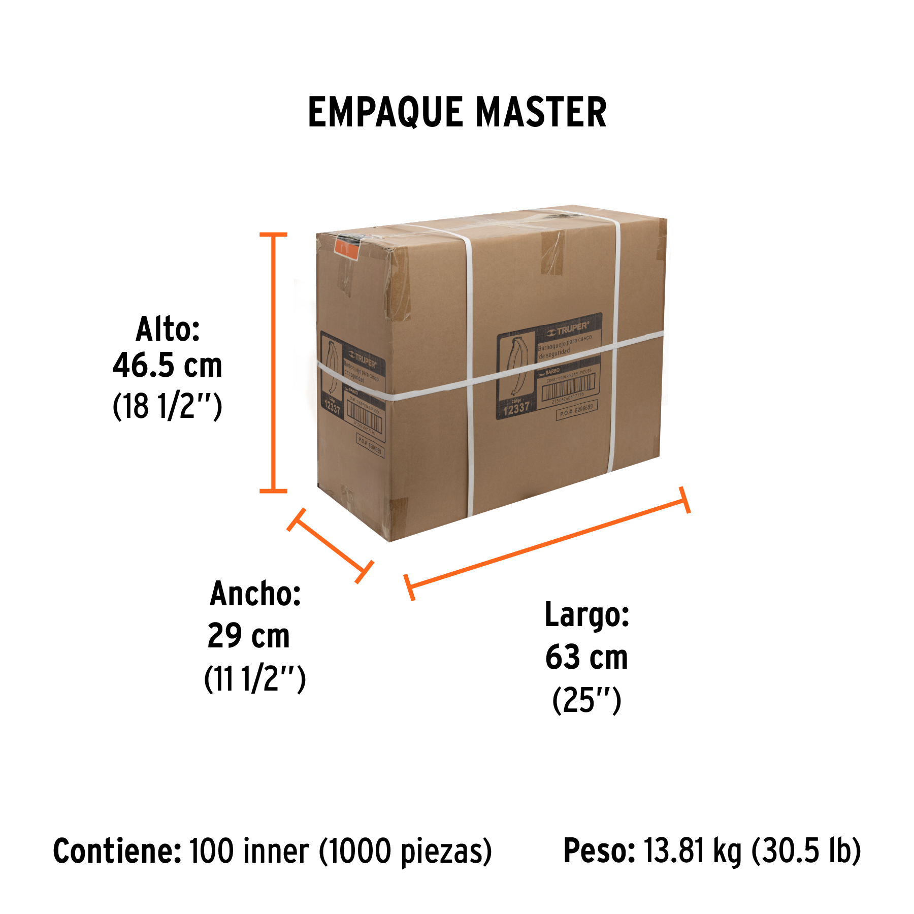 Barboquejo para casco de seguridad industrial, TRUPER TRUPER