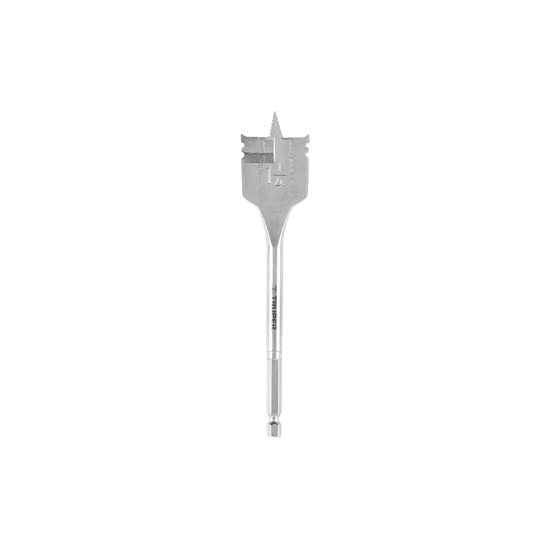 Broca plana de manita 1-1/4" para madera, TRUPER TRUPER