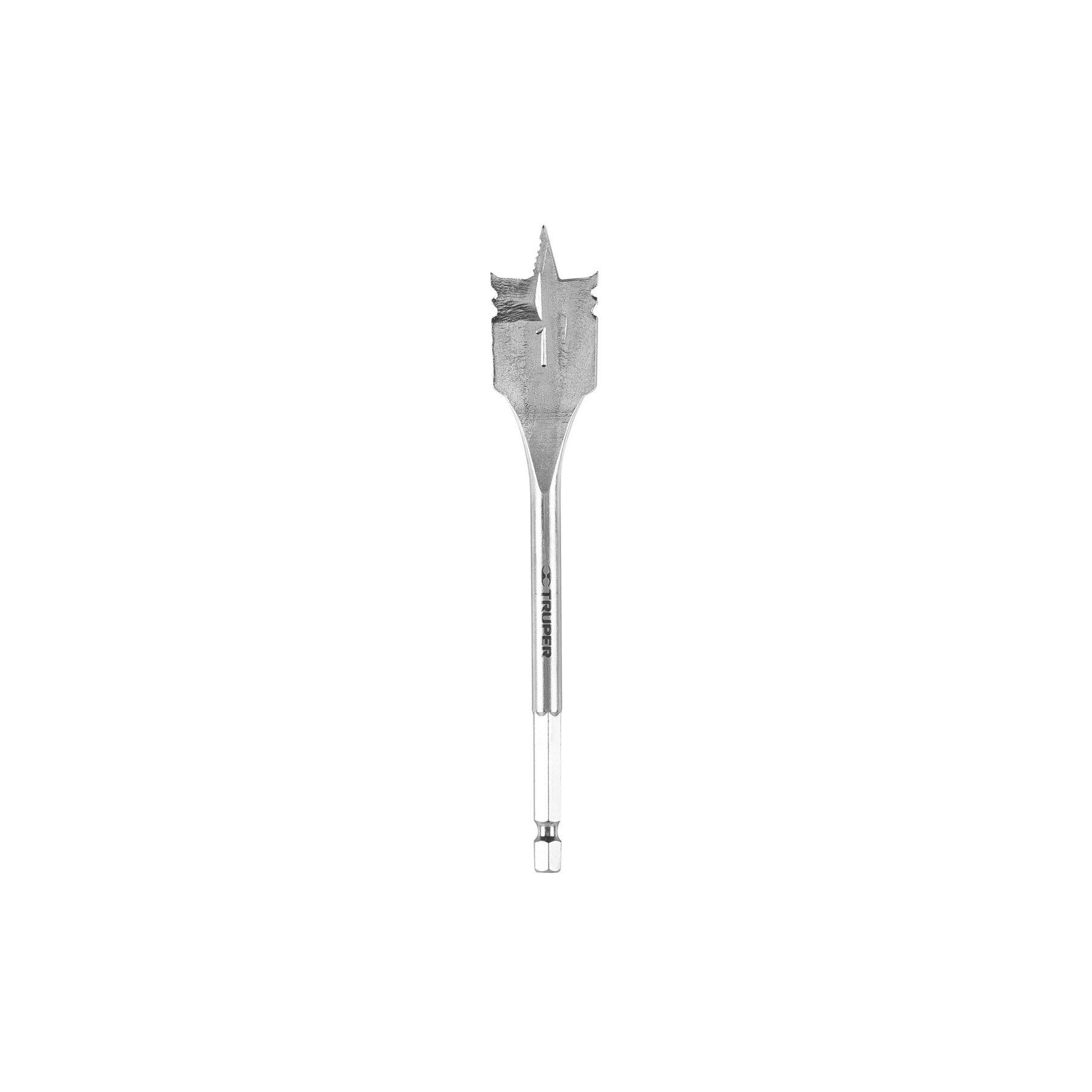 Broca plana de manita 1" para madera, TRUPER TRUPER