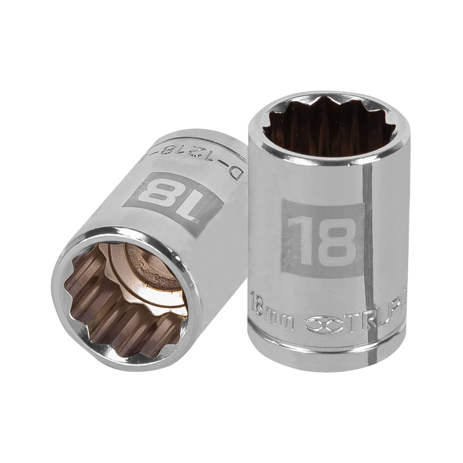 Dado de 18 mm, 12 puntas, cuadro 1/2", TRUPER TRUPER