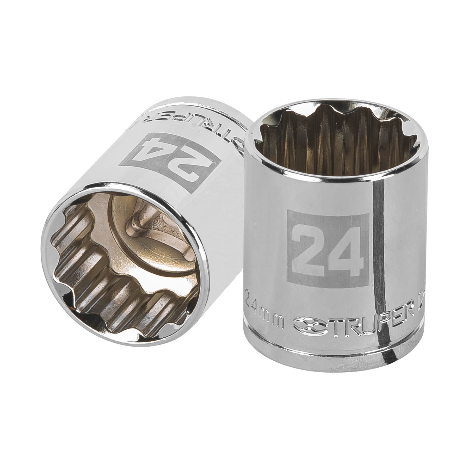 Dado de 24 mm, 12 puntas, cuadro 1/2", TRUPER TRUPER