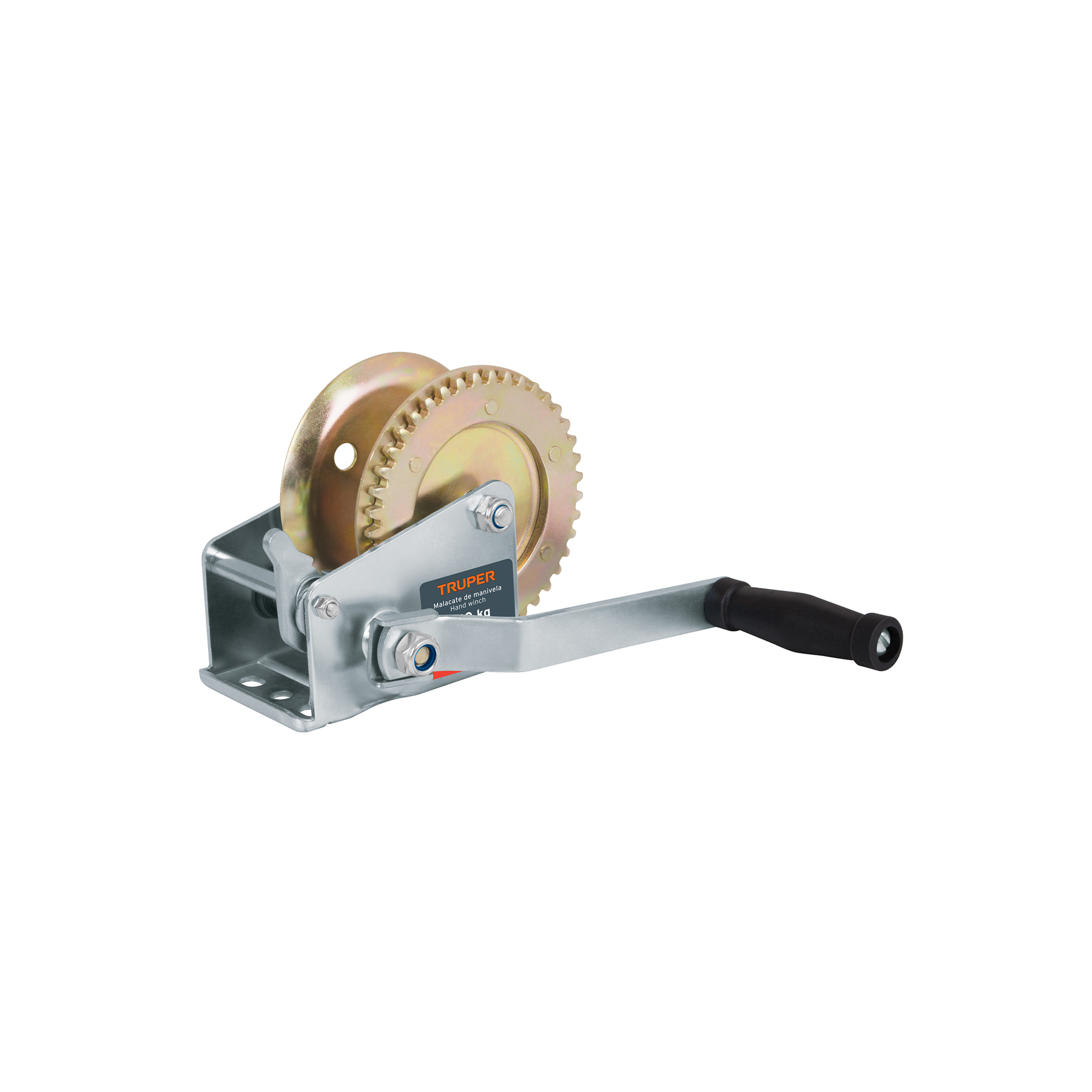 Malacate de manivela 540 kg sin cable, TRUPER TRUPER