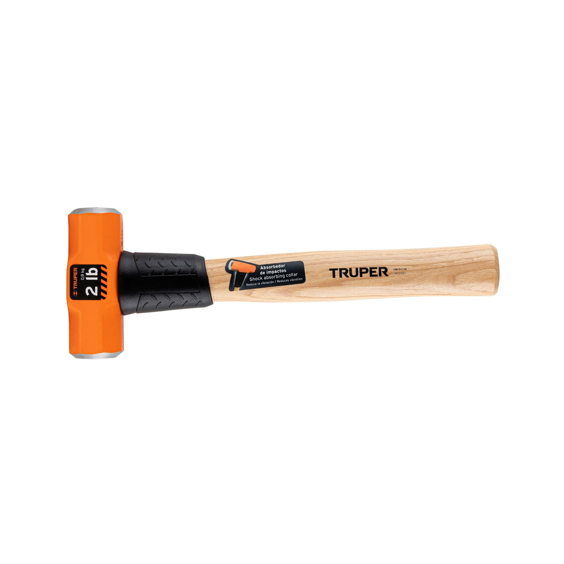 Marro octagonal 2 lb, mango de madera 12", TRUPER TRUPER