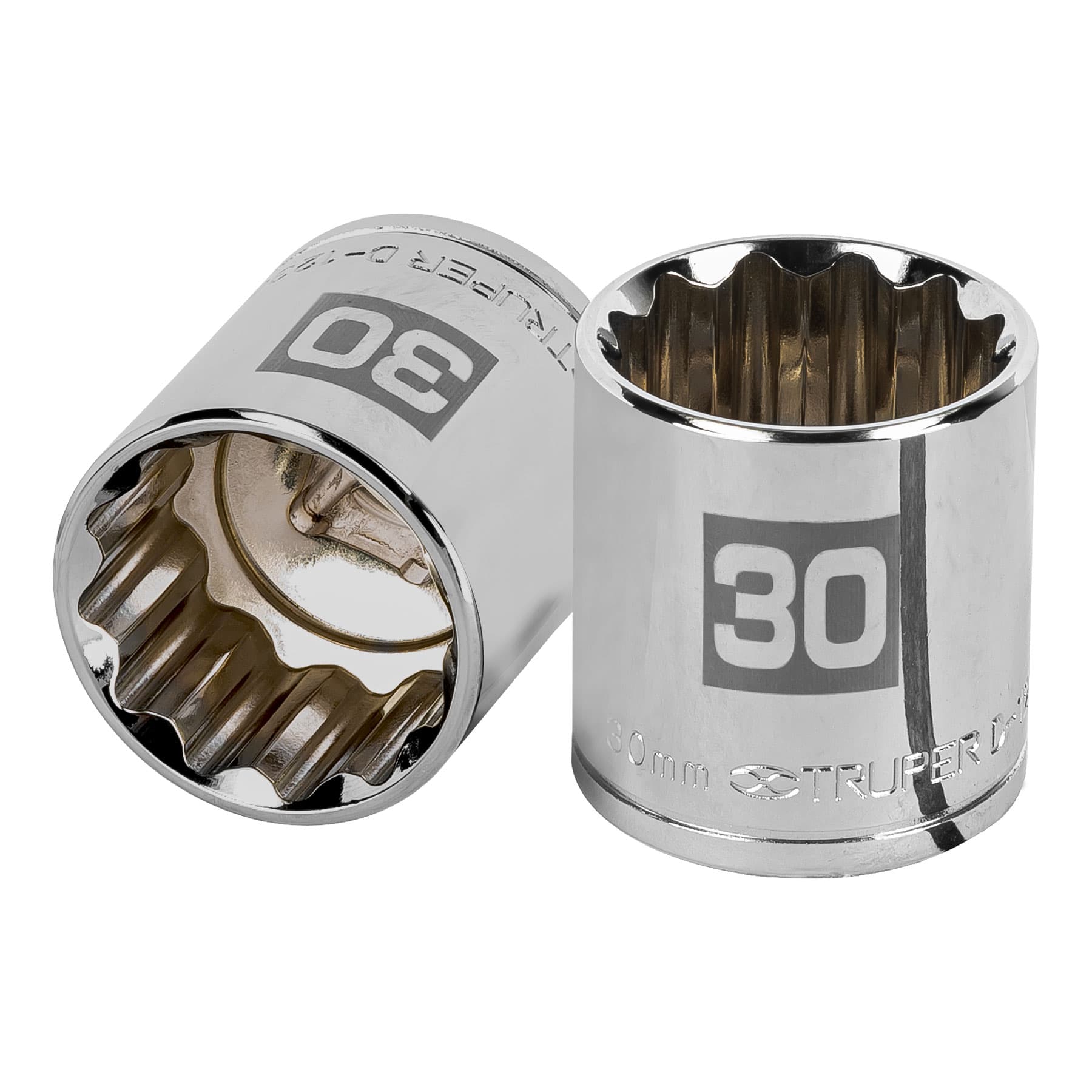 Dado de 30 mm, 12 puntas, cuadro 1/2", TRUPER TRUPER