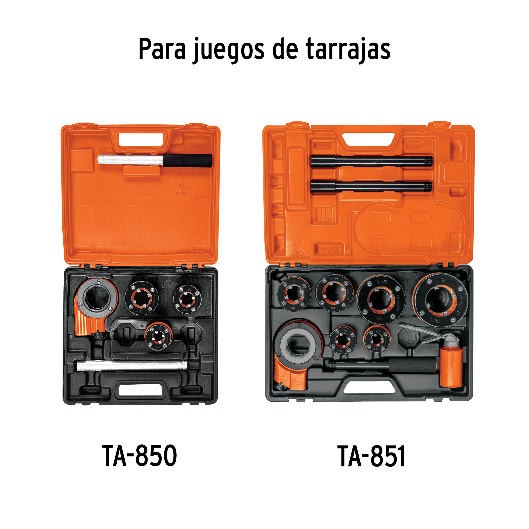 Juego de 4 peines 1" para tarrajas TA-850 y TA-851, TRUPER TRUPER
