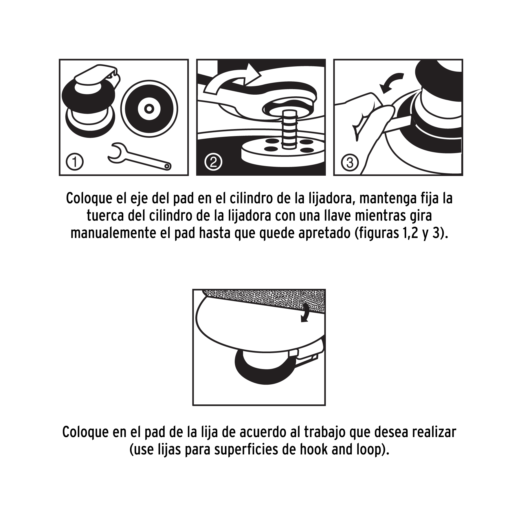 Pad de vinil para lijadora neumática TPN-861, TRUPER TRUPER