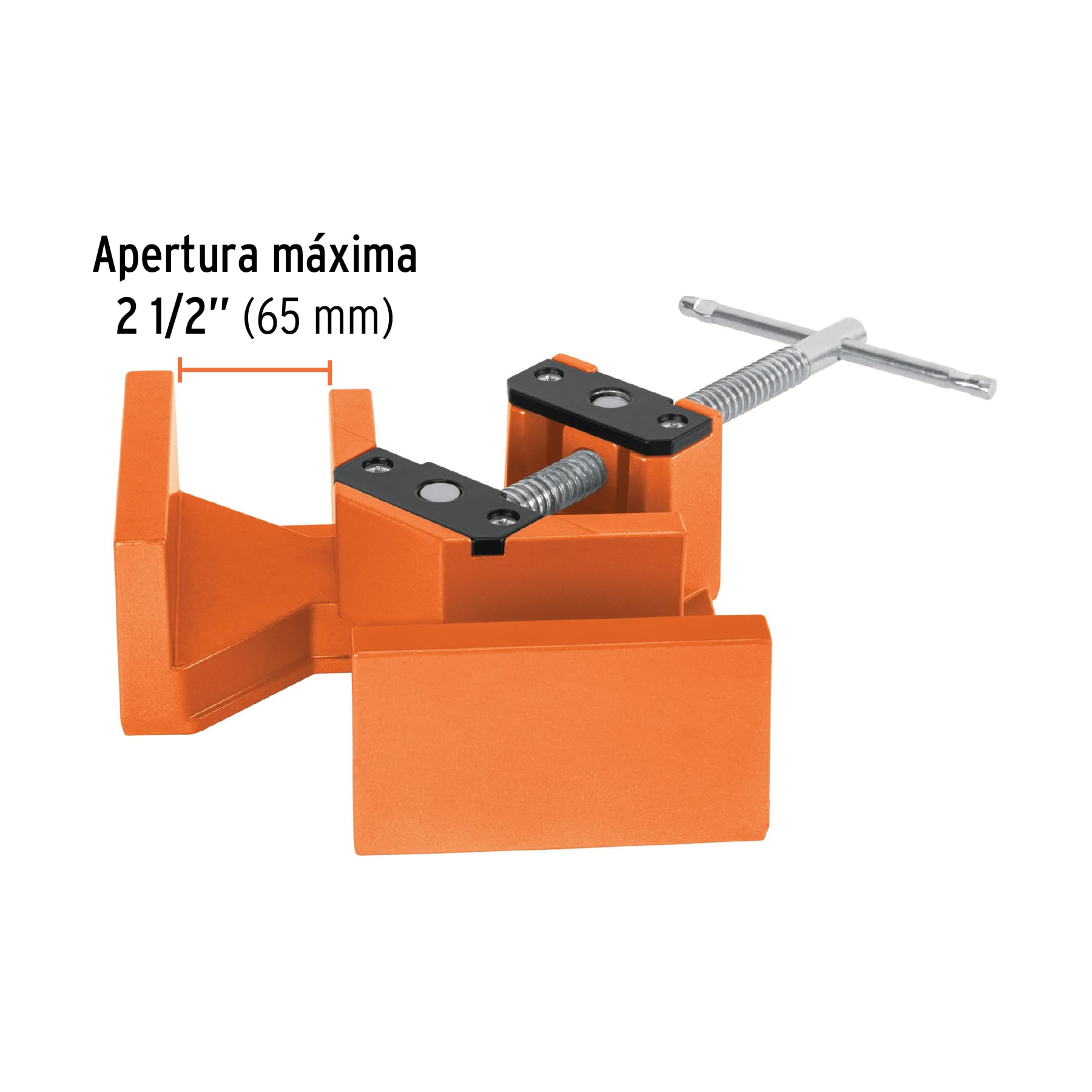 Prensa esquinera profesional 2-1/2", cuerpo aluminio, TRUPER TRUPER