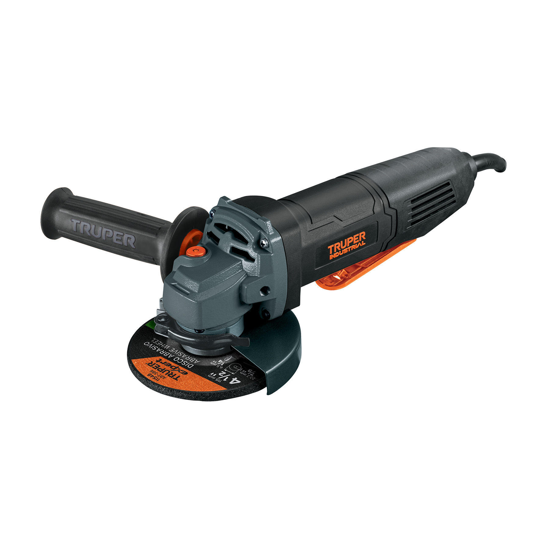 Esmeriladora 4-1/2", 850 W, int. paleta, TRUPER INDUSTRIAL TRUPER