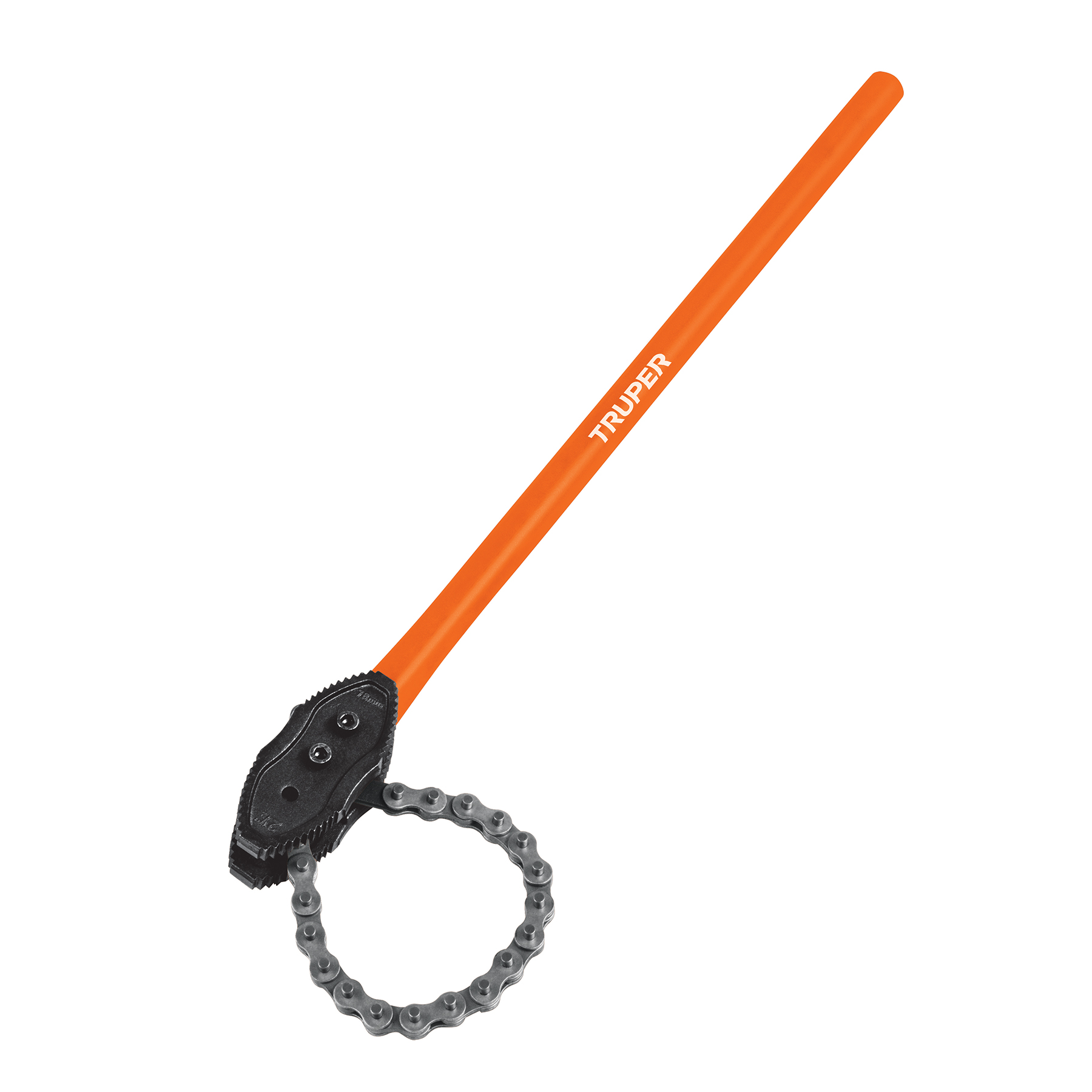 Llave de cadena tipo caimán uso pesado, mango de 28", TRUPER TRUPER
