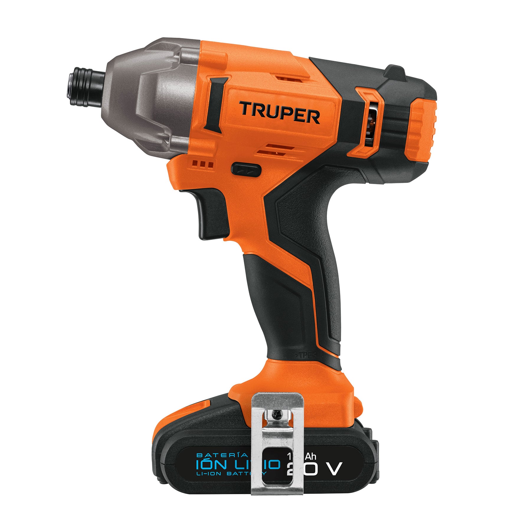 Destornillador de impacto 1/4", 20V, 1 batería 2Ah, PRO TRUPER