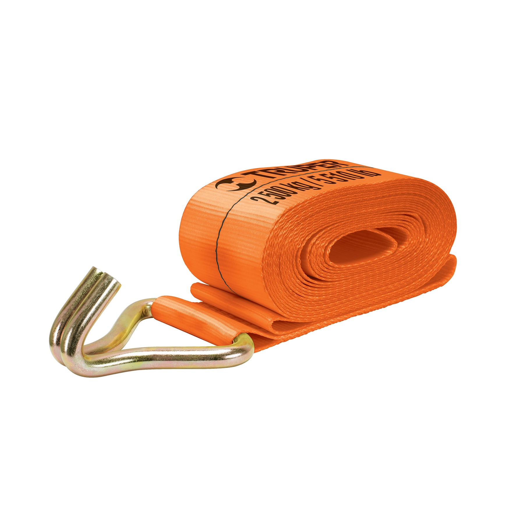 Banda de 4" x 9 m con gancho "J" para malacate, TRUPER TRUPER