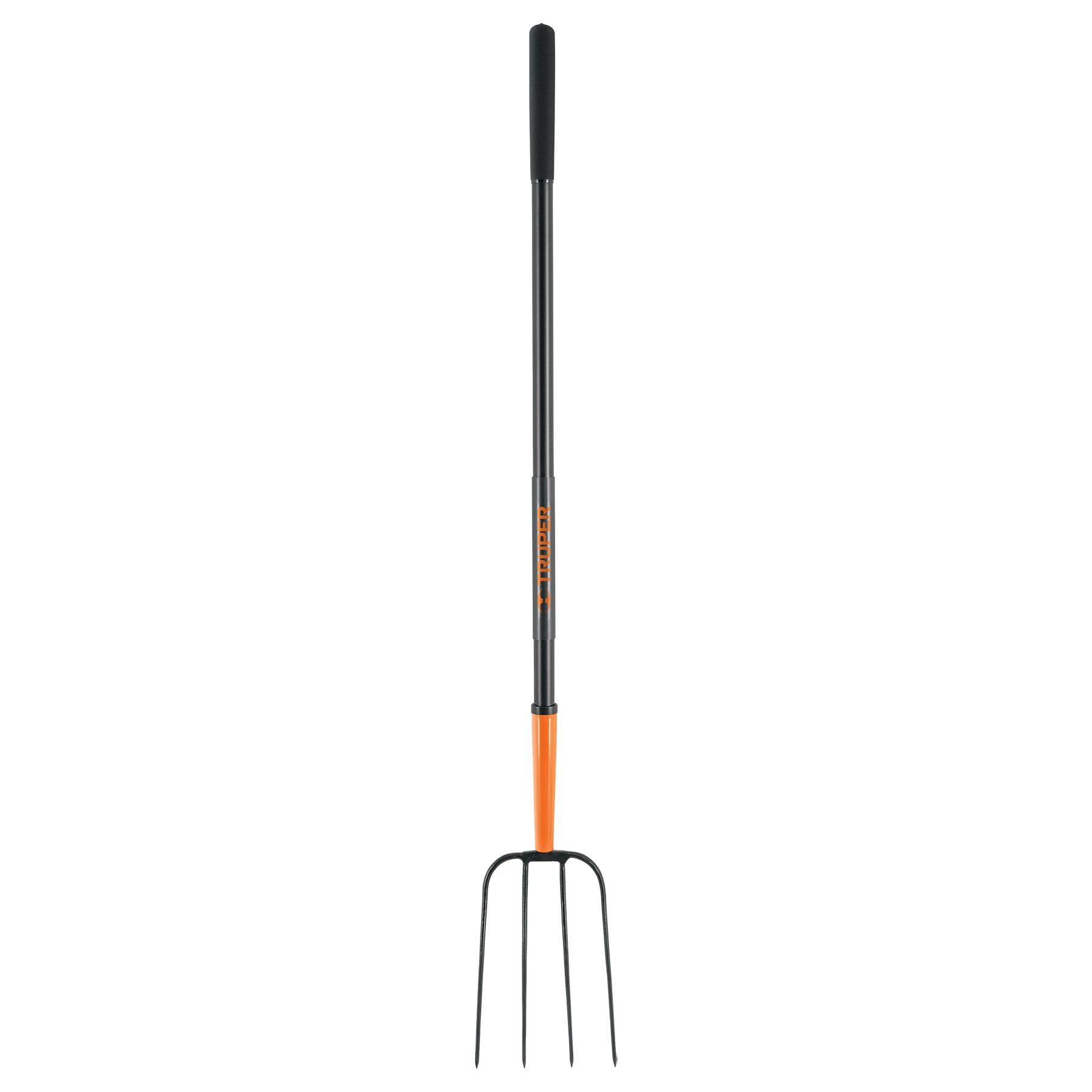 Bieldo para paja, 4 dientes, mango largo de acero 48" TRUPER TRUPER