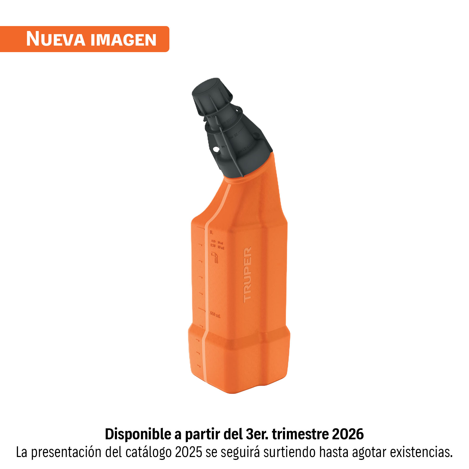 Bote para mezcla de gasolina y aceite, 1 L, TRUPER TRUPER