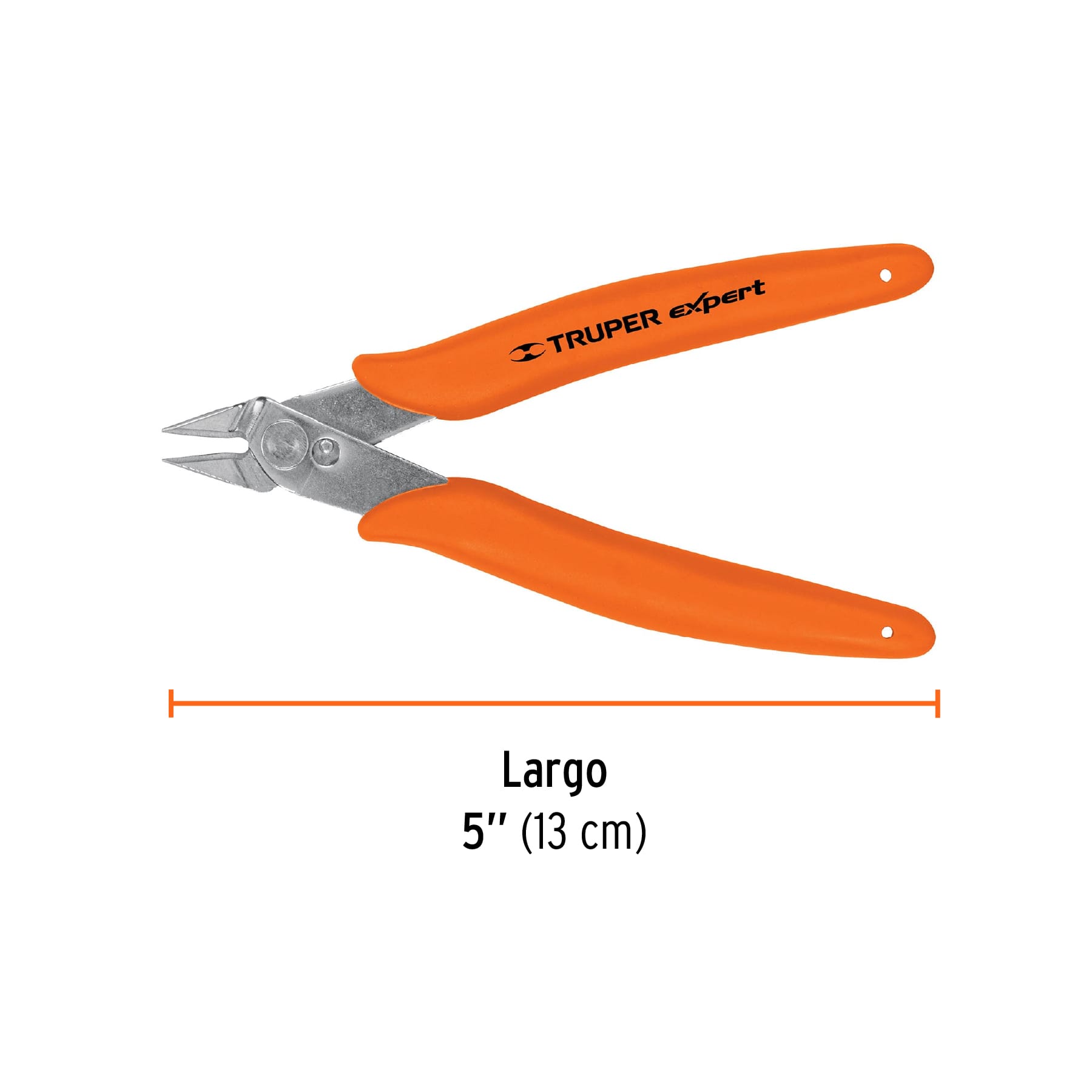 Pinza 5" de corte para electrónica, TRUPER EXPERT TRUPER