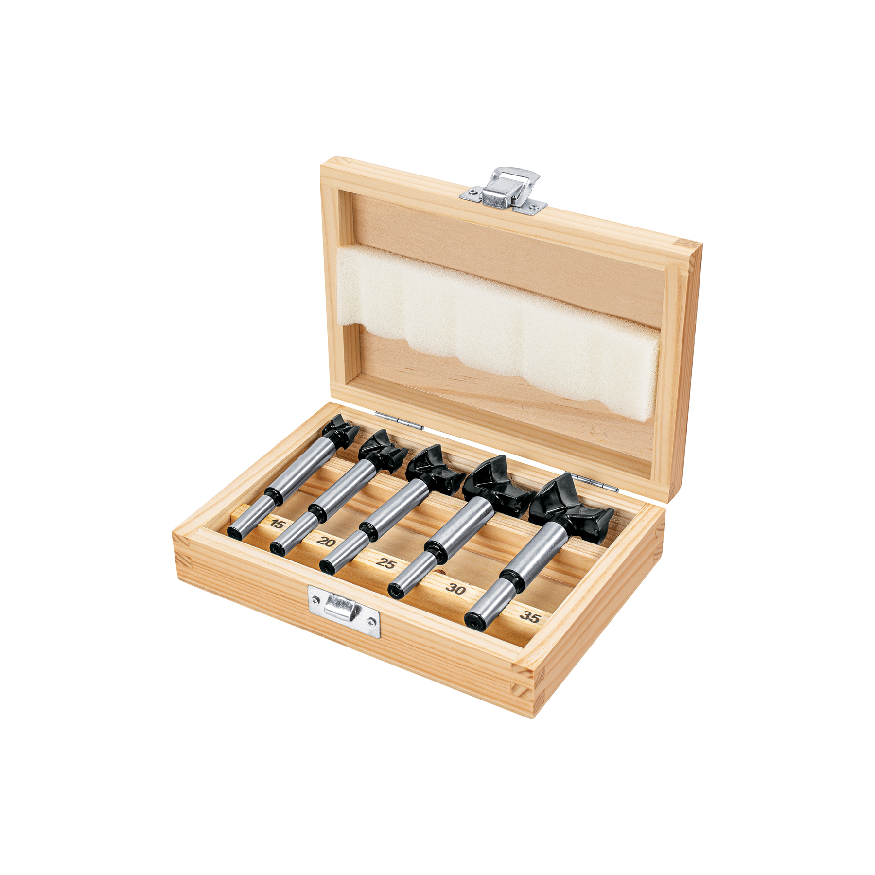 Juego de 5 brocas forstner para madera, TRUPER TRUPER