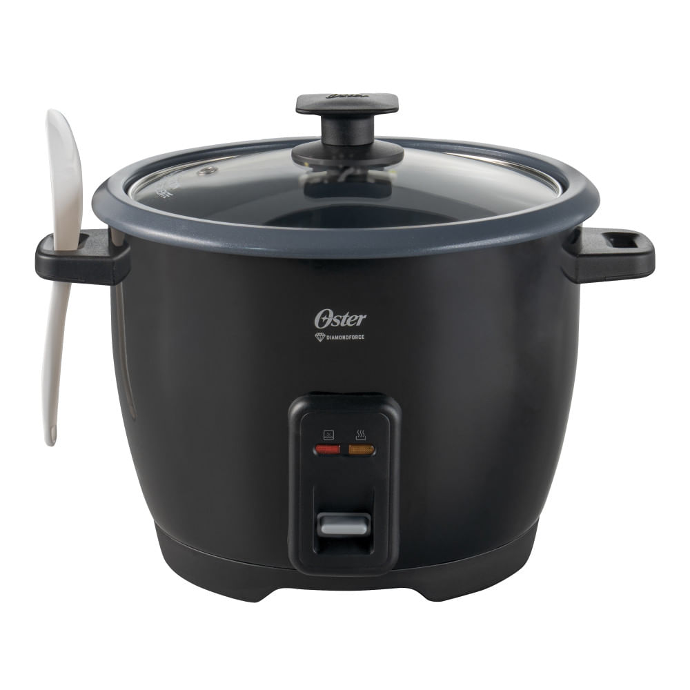 Oster Arrocera, de 10 Tazas de Capacidad, con Función para Mantener Caliente, Recubrimiento Antiadherente Oster DiamondForce, CKSTRCB10DFBLK Oster
