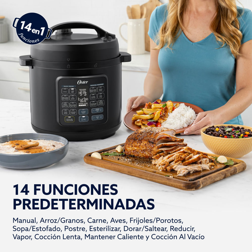 Oster Multiolla, Turbo, 5.7 L de Capacidad, Color Negro, CKSTPCECT57DF2CL-013 Oster