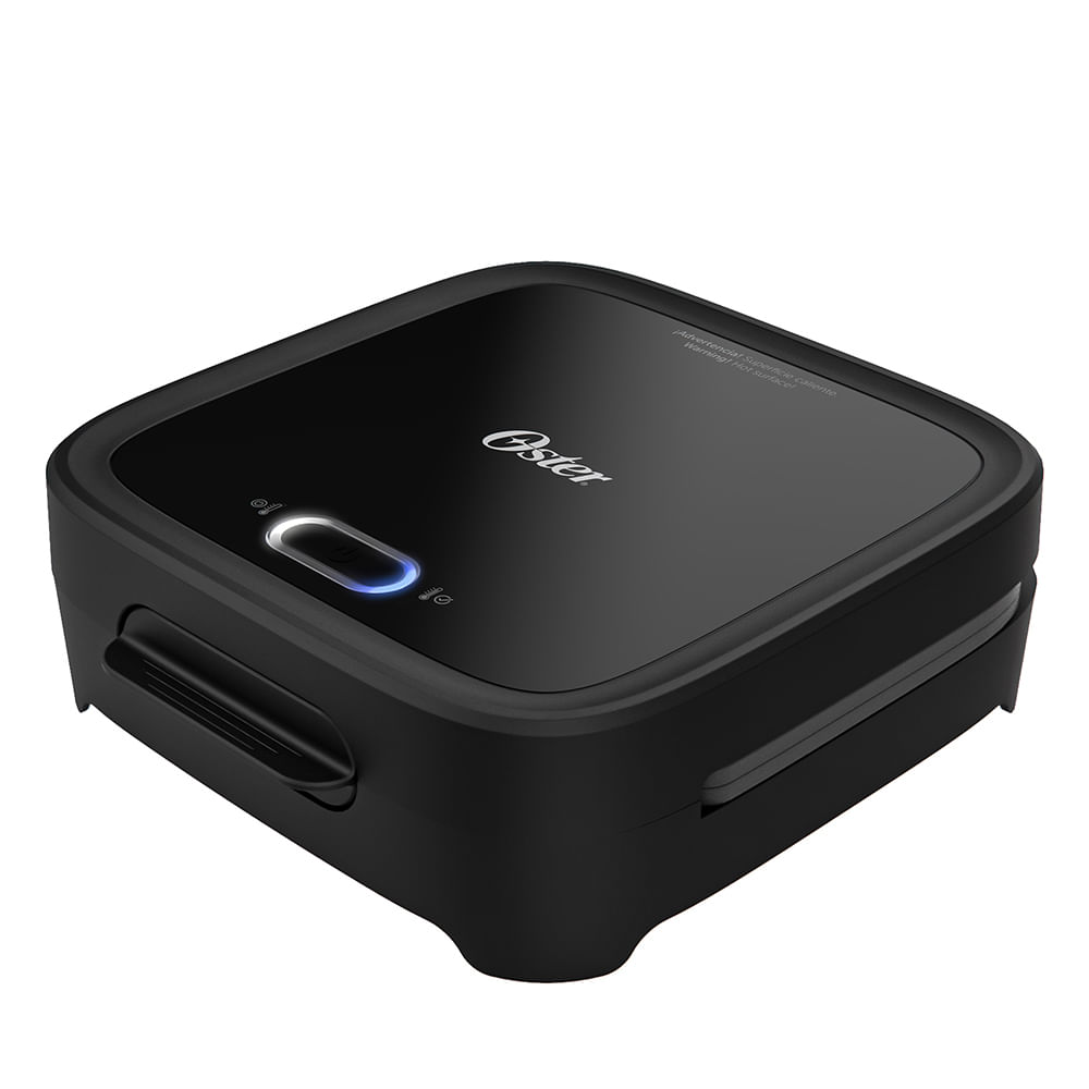 Oster® Sandwichera, Compacta con Platos Hondos, Incluye Botón de Apagado, Negro, CKSTSM400 Oster