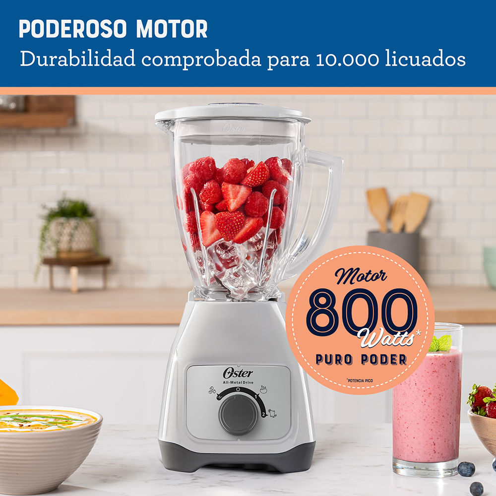 Licuadora Oster® con vaso de vidrio y control de perilla BLSTKAG-WRD Oster