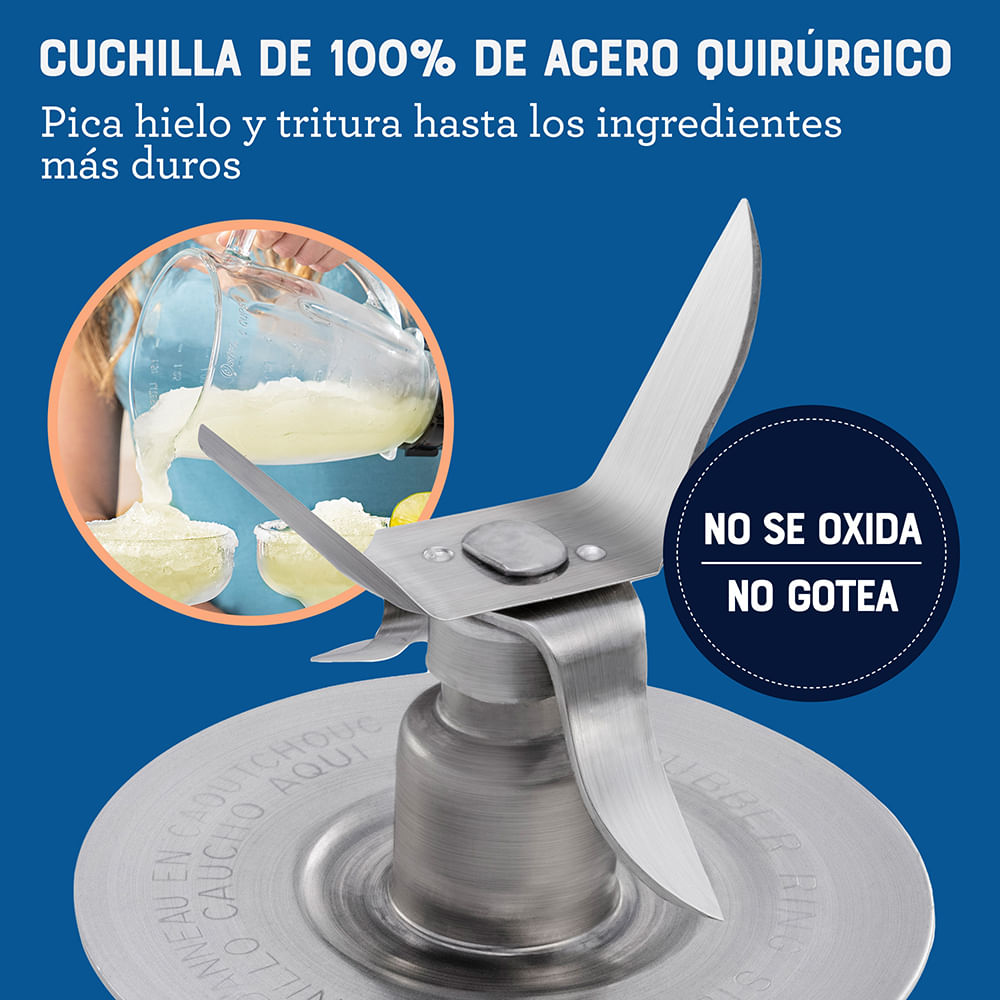 Licuadora Oster® con vaso de vidrio y control de perilla BLSTKAG-WRD Oster