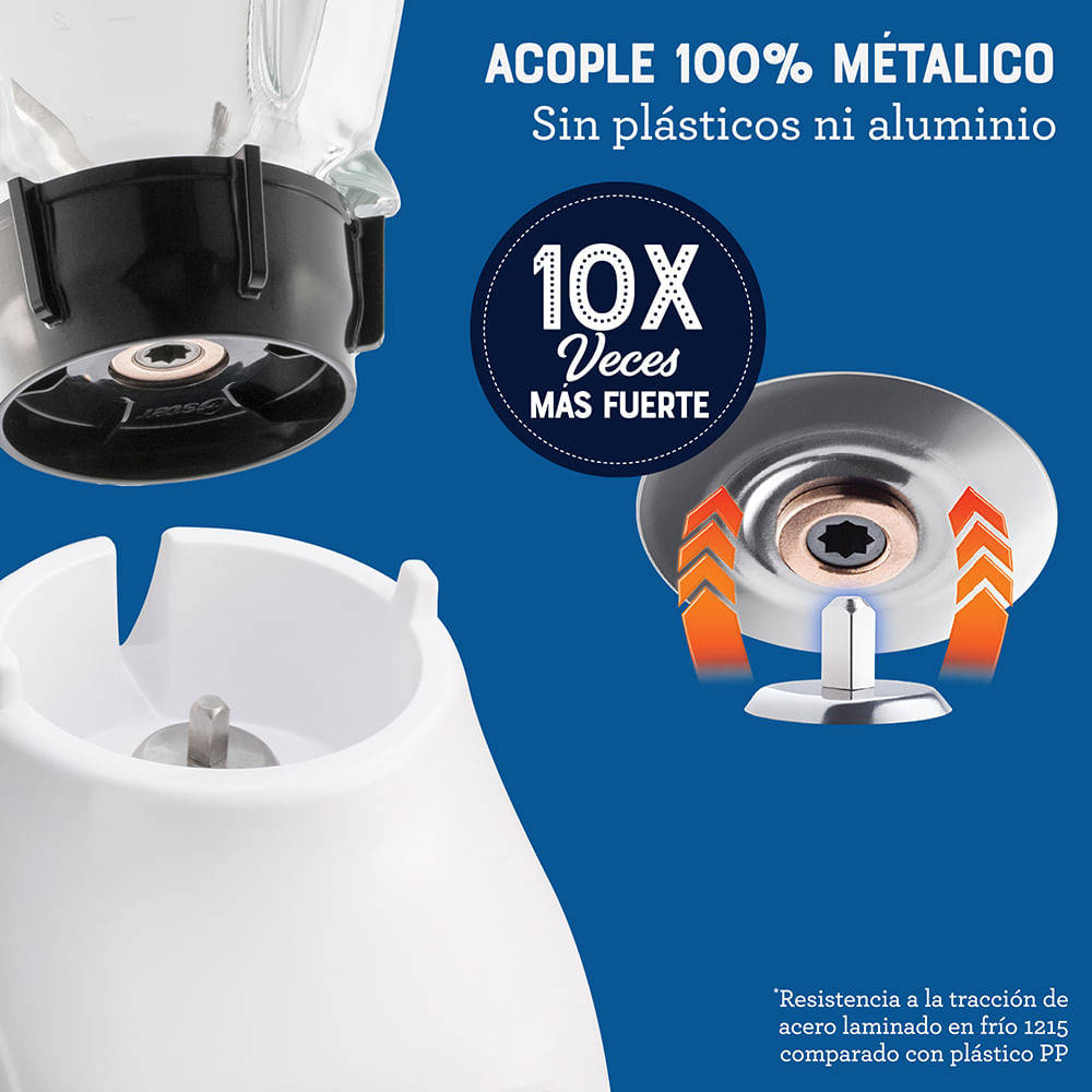 Licuadora Oster® con vaso de vidrio y control de perilla BLSTKAG-WRD Oster
