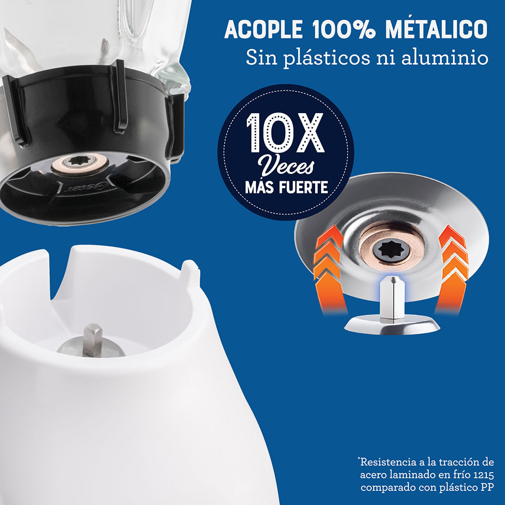 Licuadora Oster® 2 velocidades más pulso y vaso de vidrio BLSTKAG-WPB Oster