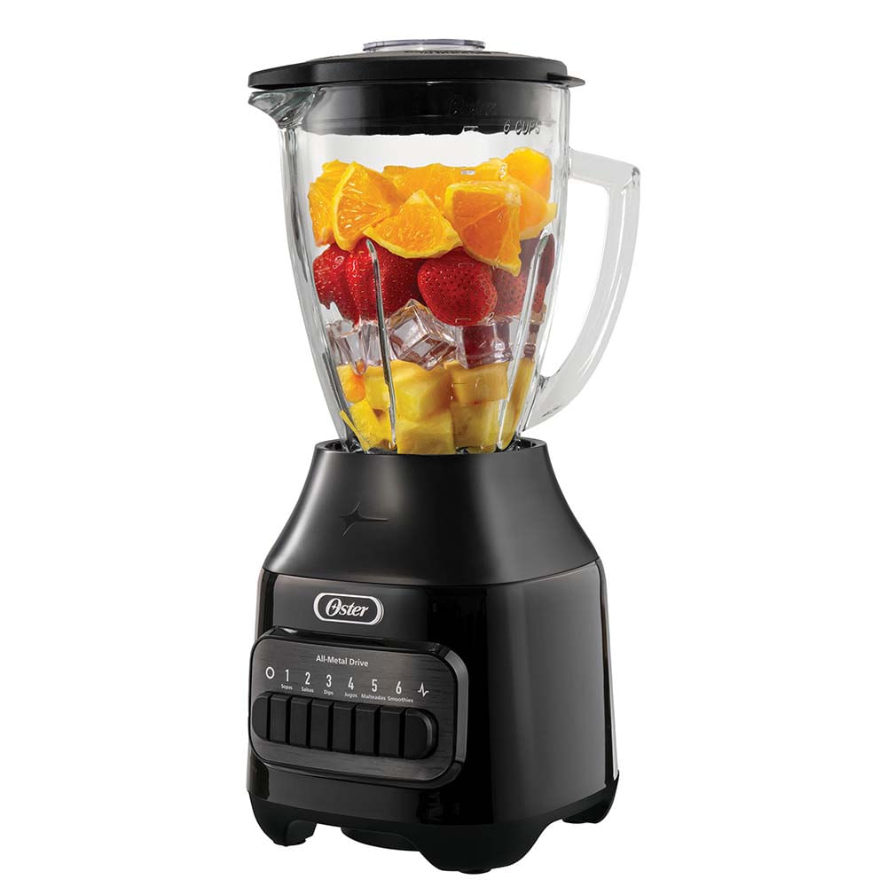 Licuadora Oster® con vaso de vidrio y 6 velocidades más pulso BLSTPEG-BPB Oster