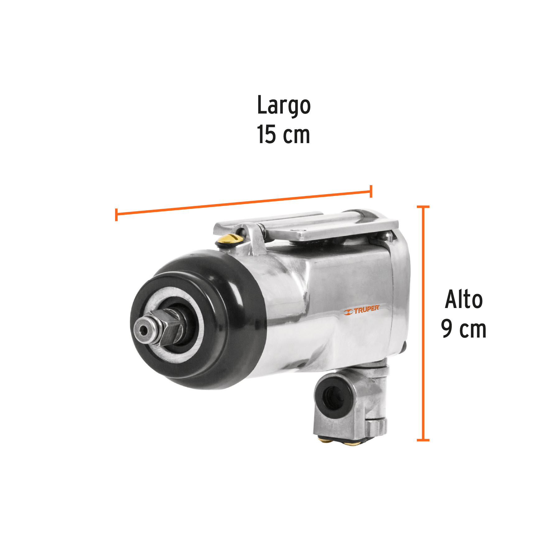Llave (pistola) de impacto neumática 3/8", TRUPER TRUPER