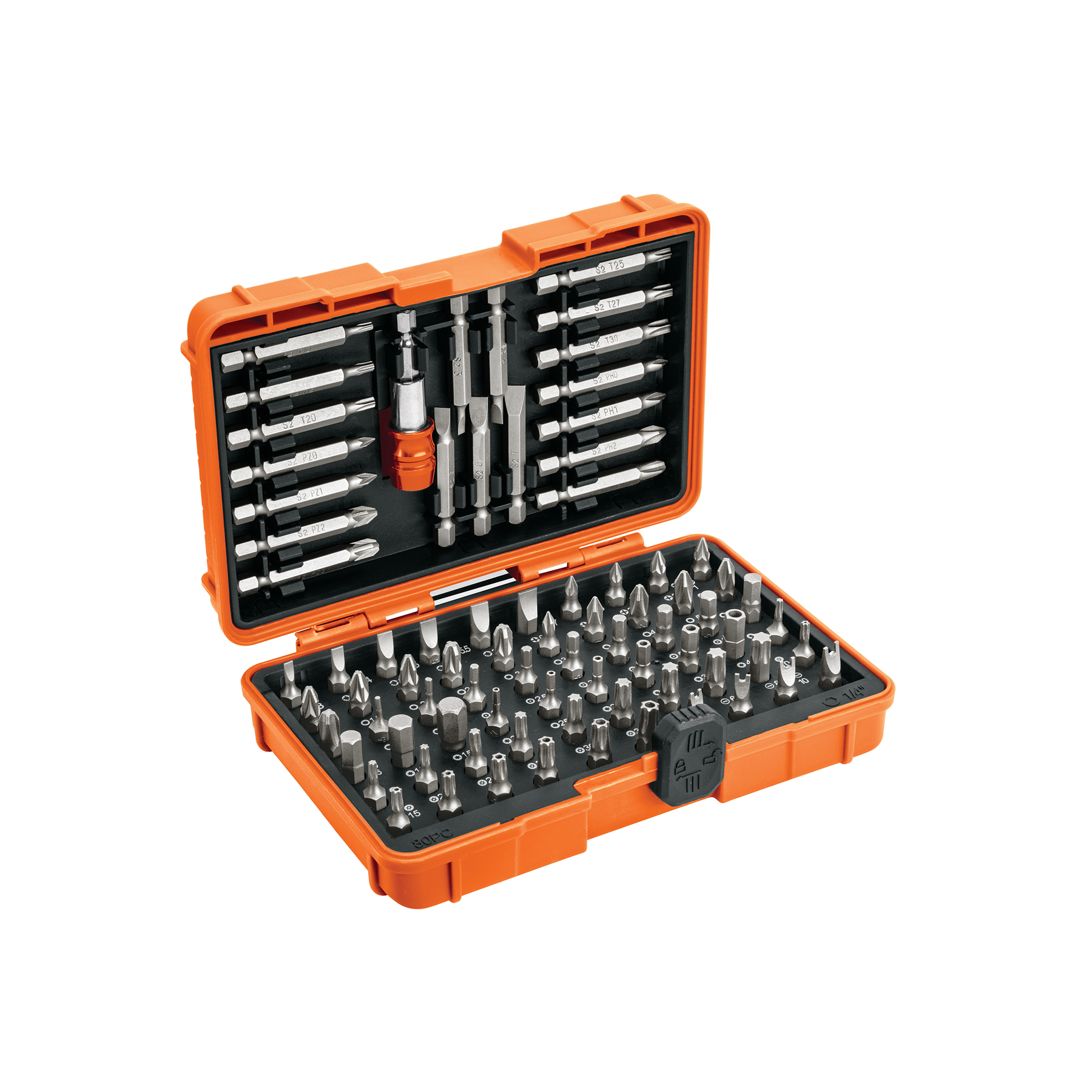 Juego de puntas mixtas 1" y 2", 80 piezas, TRUPER EXPERT TRUPER