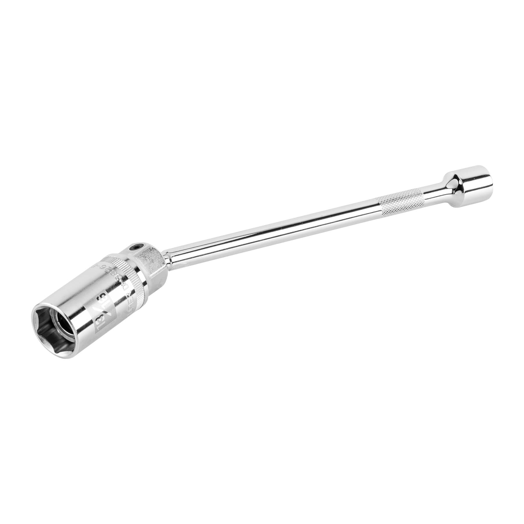 Dado p/bujías cuadro 3/8" articulado 13/16", extensión 10" TRUPER
