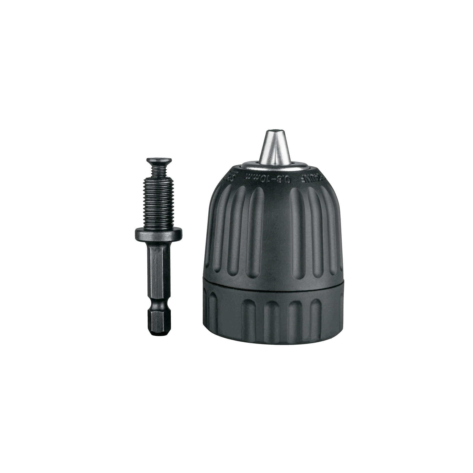 Broquero 3/8" sin llave y adaptador hexagonal 1/4", TRUPER TRUPER