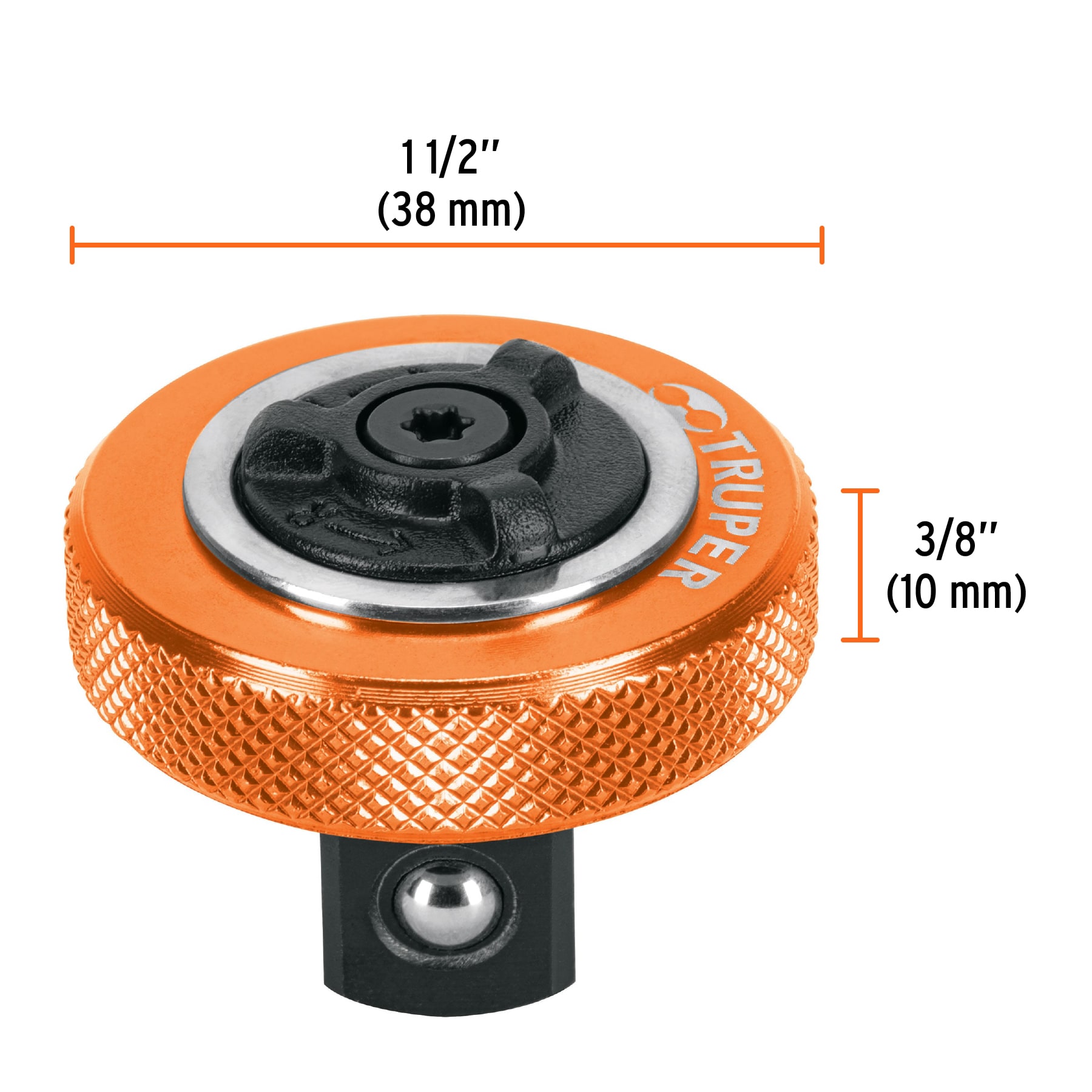 Matraca cuadro 1/2" tipo perilla, TRUPER TRUPER