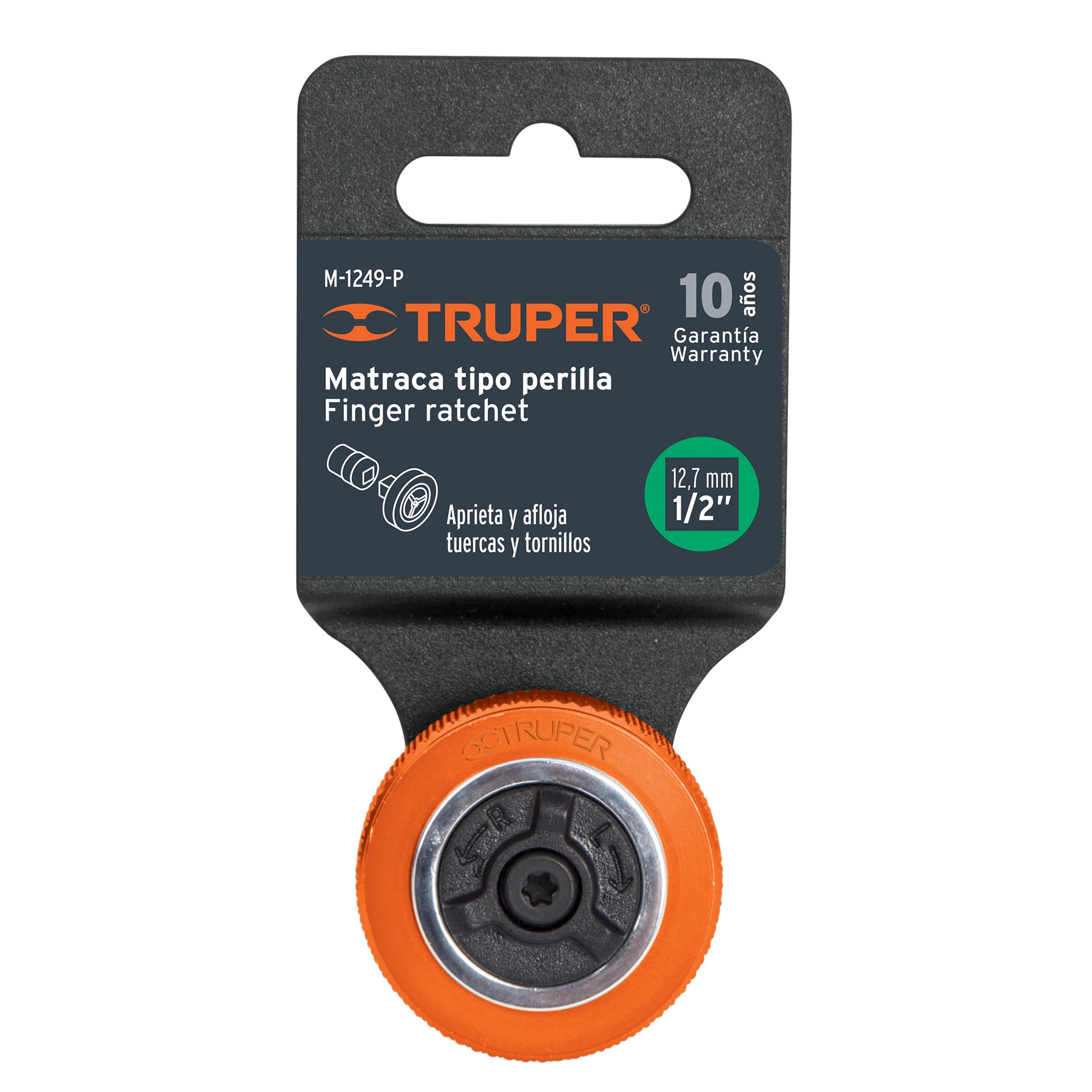 Matraca cuadro 1/2" tipo perilla, TRUPER TRUPER