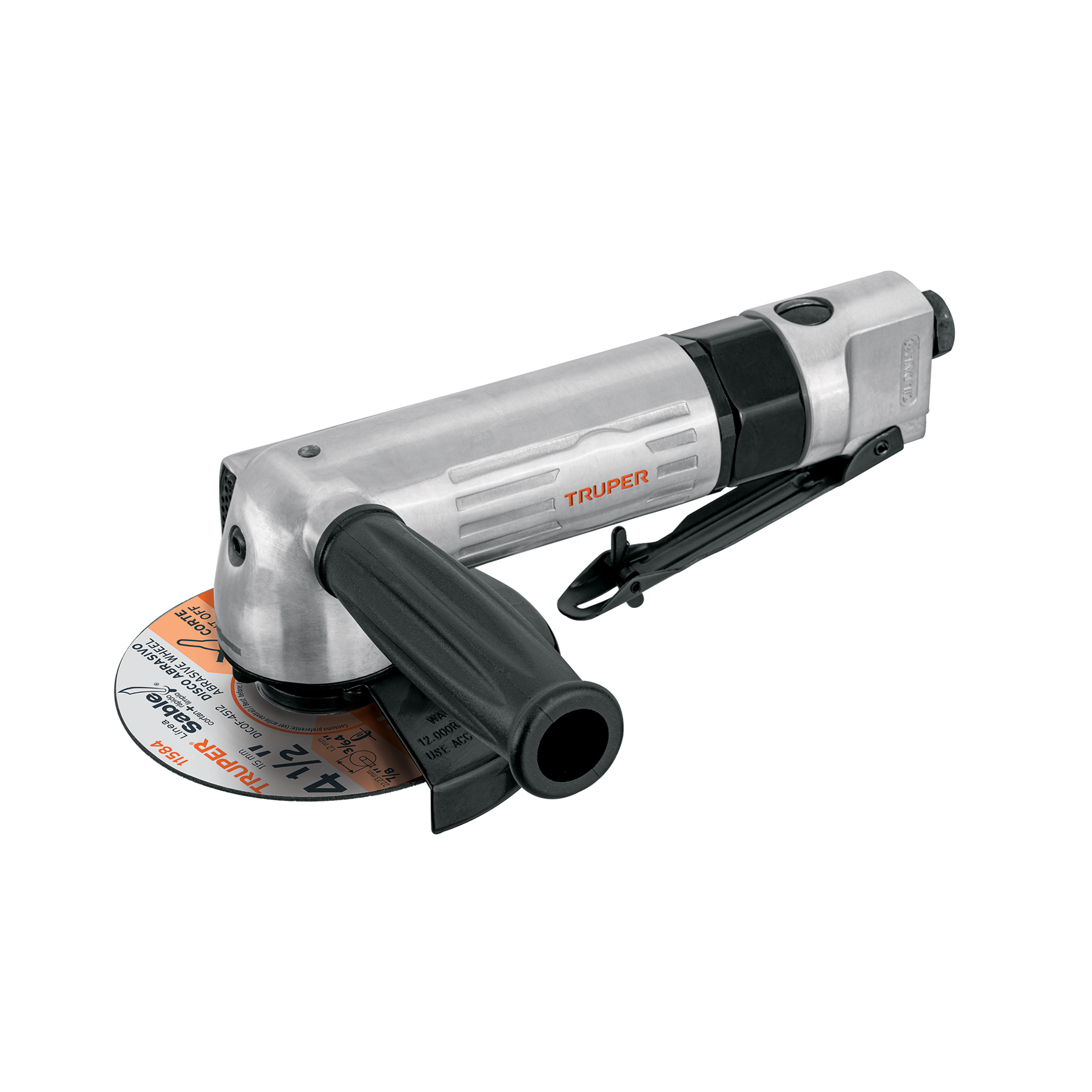 Esmeriladora angular neumática 4-1/2", TRUPER TRUPER