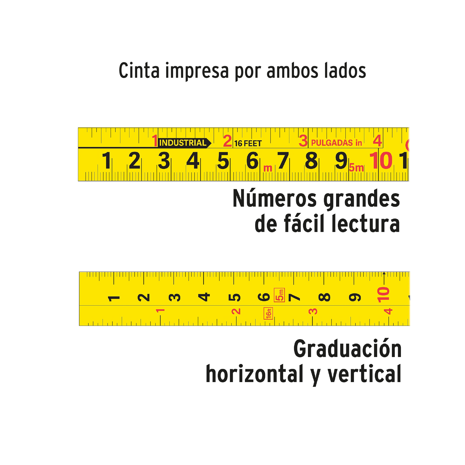 Flexómetro Auto-Lock contra impactos 5 m cinta 19 mm, TRUPER TRUPER