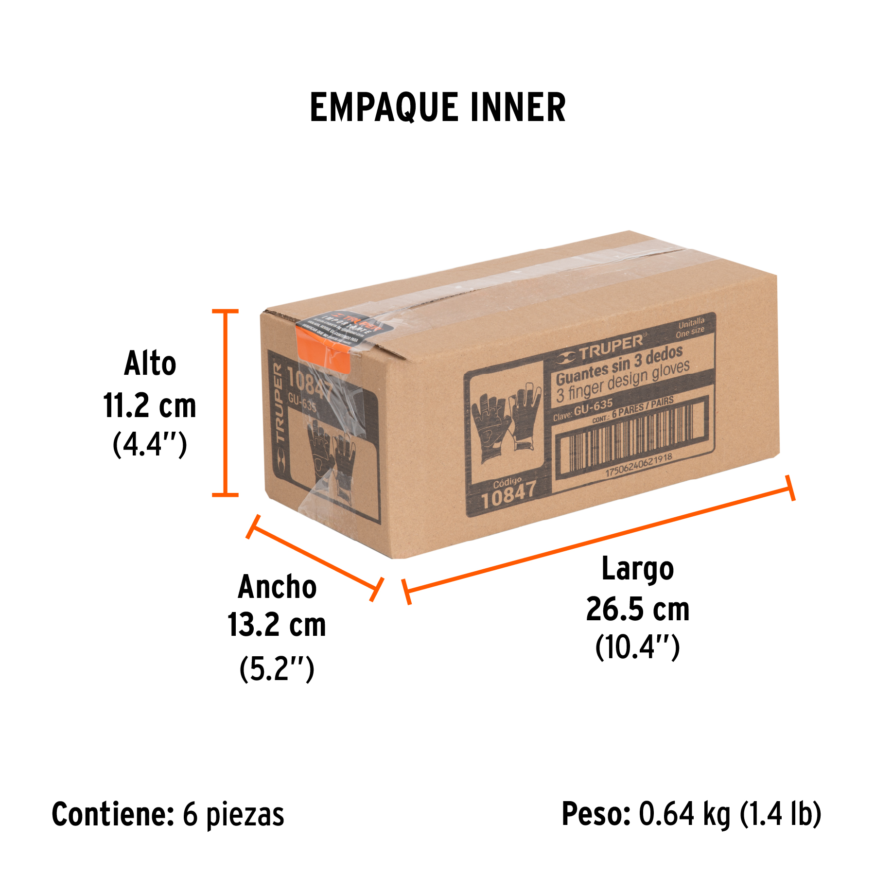 Guantes para mecánico, alta sensibilidad, unitalla, TRUPER TRUPER